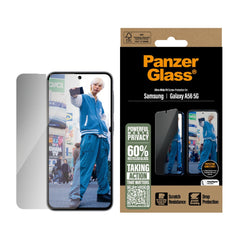 Samsung Galaxy A56 (5G) PanzerGlass Ultra Wide Fit Privacy Skærmbeskyttelse m. EasyAligner - Gennemsigtig