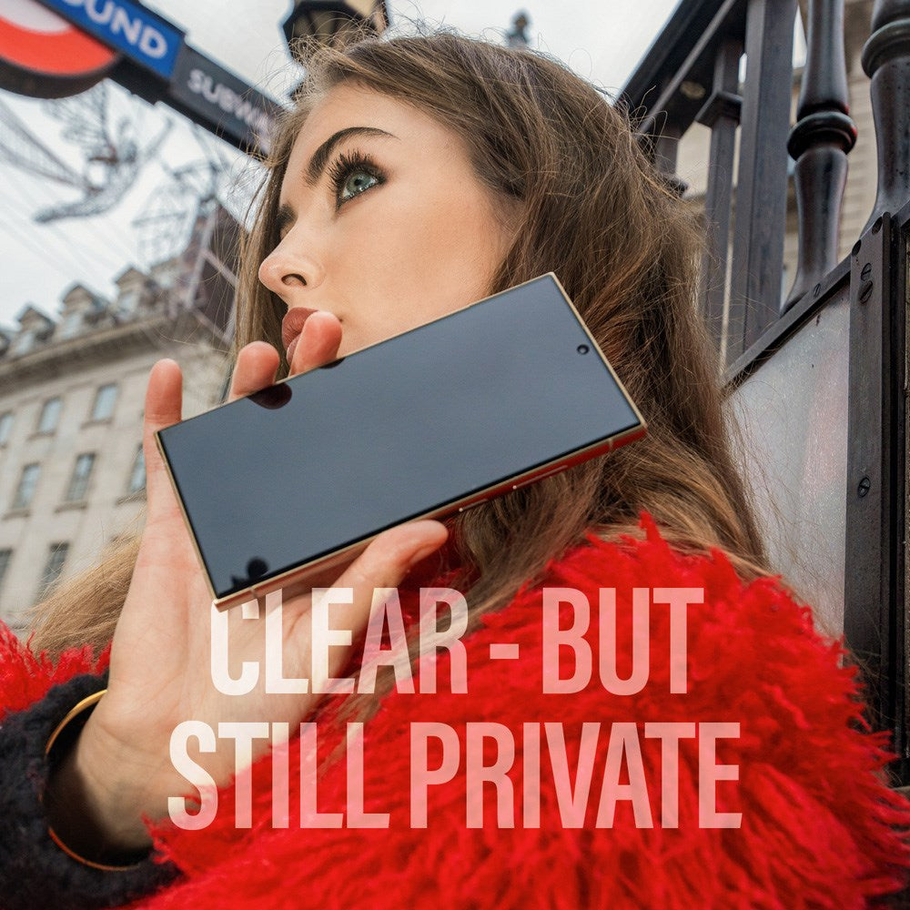 PanzerGlass Samsung Galaxy S25/S24 - Ultra-Wide Fit Skærmbeskyttelsesglas - Privacy Funktion - Gennemsigtig