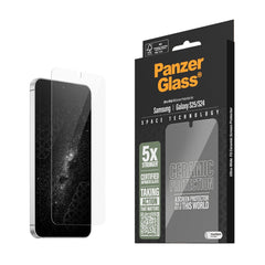 PanzerGlass Samsung Galaxy S25 - Ultra-Wide Fit Ceramic Skærmbeskyttelsesglas - Gennemsigtig