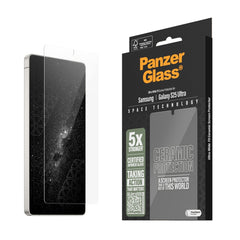 PanzerGlass Samsung Galaxy S25 Ultra - Ultra-Wide Fit Ceramic Skærmbeskyttelsesglas - Gennemsigtig