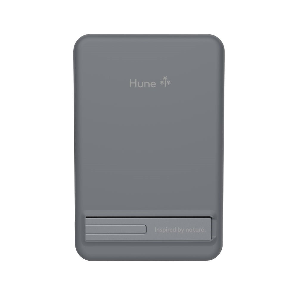 Hune Halcon 5000mAh Powerbank m. Trådløs Opladning - MagSafe Kompatibel - Grå