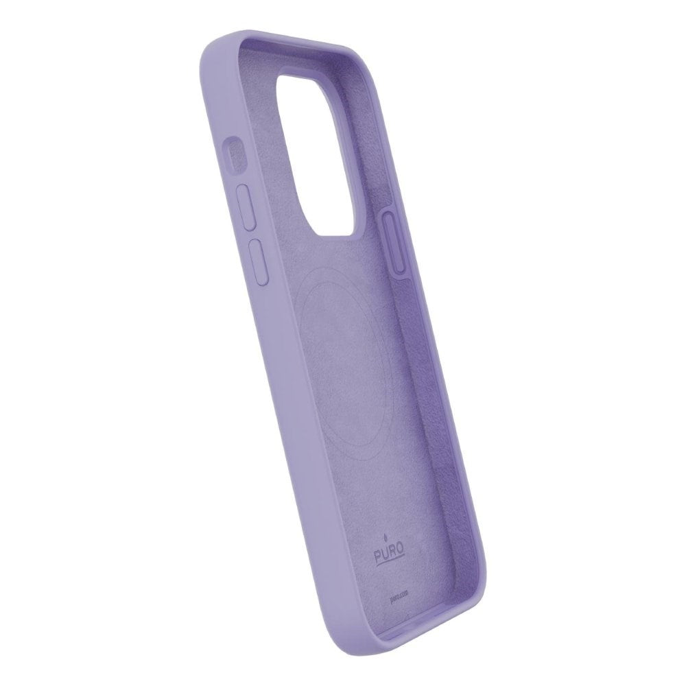 iPhone 14 Pro PURO ICON MAG Silikone Cover - MagSafe Kompatibel - Lilla