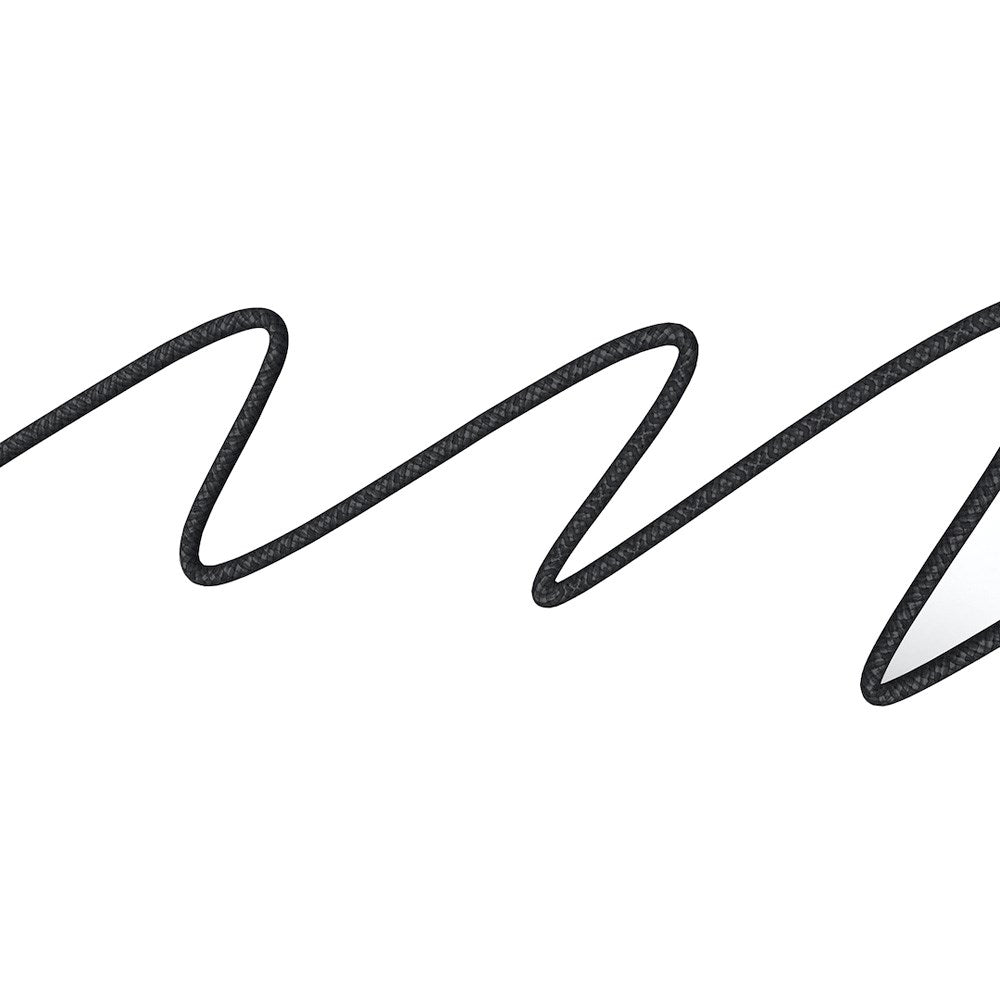 Puro Braided USB-C Kabel – 1.5m, 60W og 480Mbps Overførsel - Sort