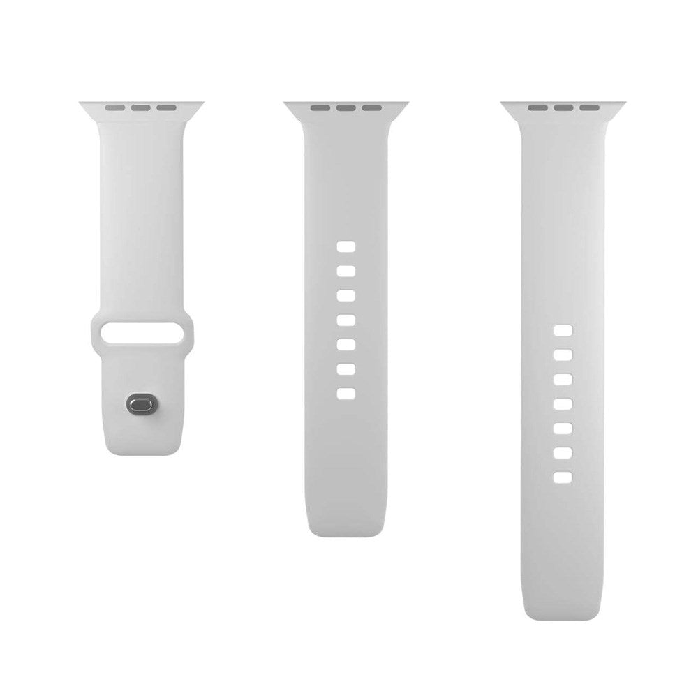 Apple Watch (42/44/SE/45/46/49mm) Puro ICON Silicone Urrem - Sort