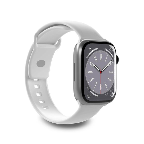 Apple Watch (42/44/SE/45/46/49mm) Puro ICON Silicone Urrem - Hvid