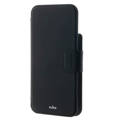 iPhone 15 / 14 / 13 / 12 Pro / 12 Puro Folio Flip Cover med Kortholder - MagSafe Kompatibel - Sort
