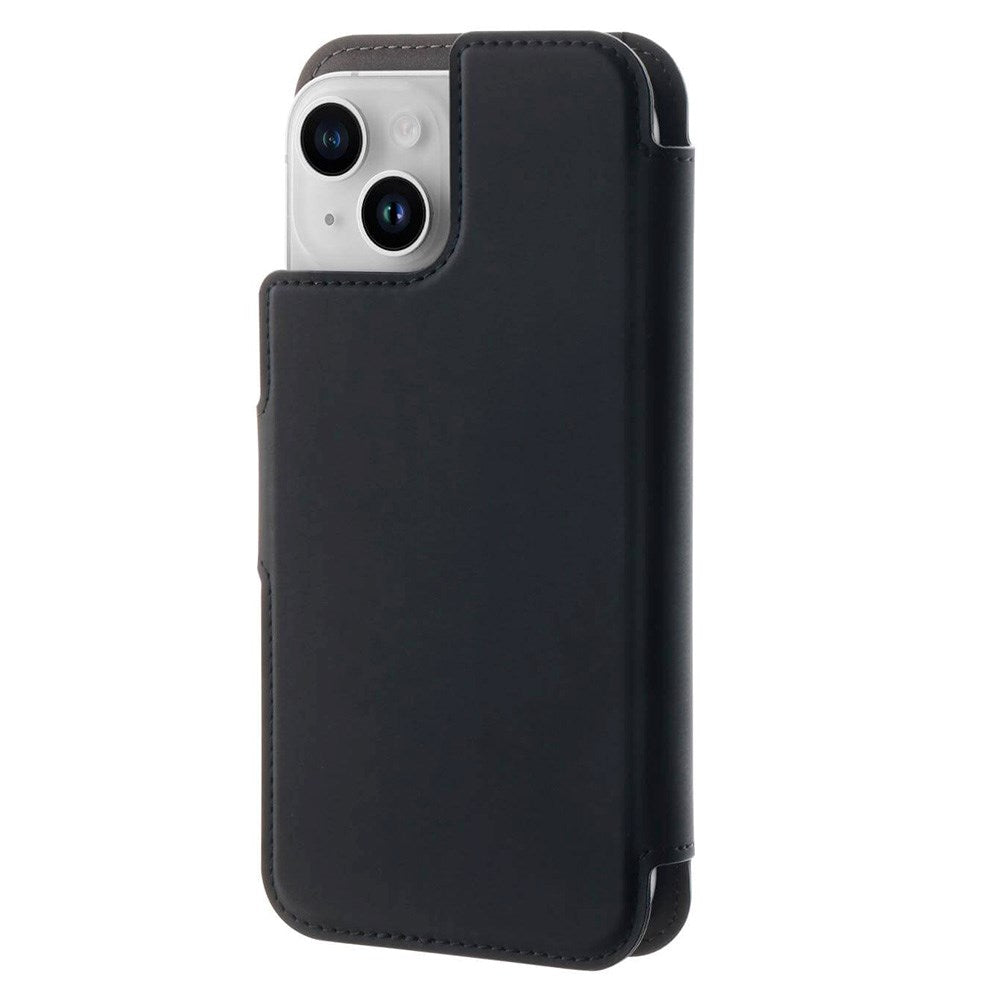iPhone 15 / 14 / 13 / 12 Pro / 12 Puro Folio Flip Cover med Kortholder - MagSafe Kompatibel - Sort
