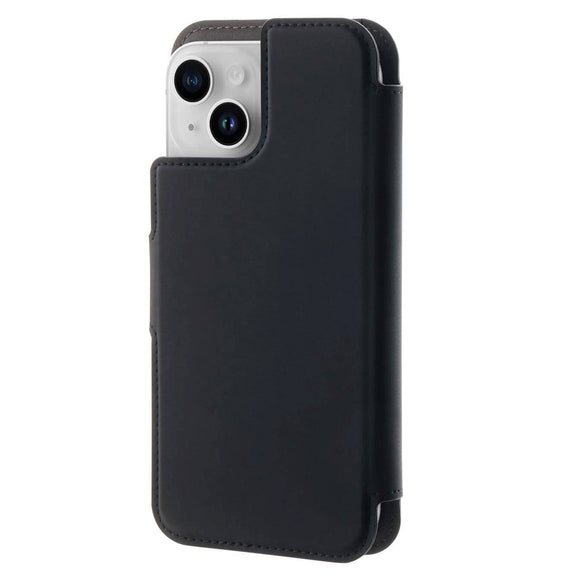 iPhone 15 / 14 / 13 / 12 Pro / 12 Puro Folio Flip Cover med Kortholder - MagSafe Kompatibel - Sort