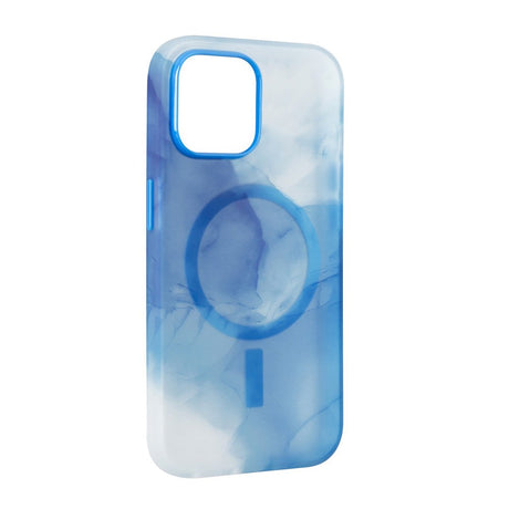 iPhone 15 Puro AQUA Fleksibel Plastik Cover - MagSafe Kompatibel - Blå
