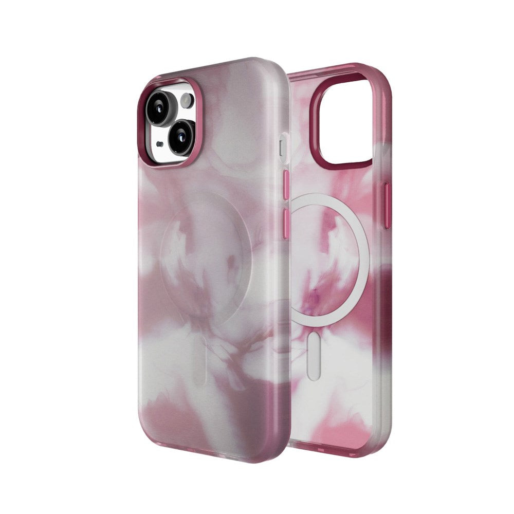 iPhone 15 Puro AQUA Fleksibelt Plastik Cover - MagSafe Kompatibel - Lyserød