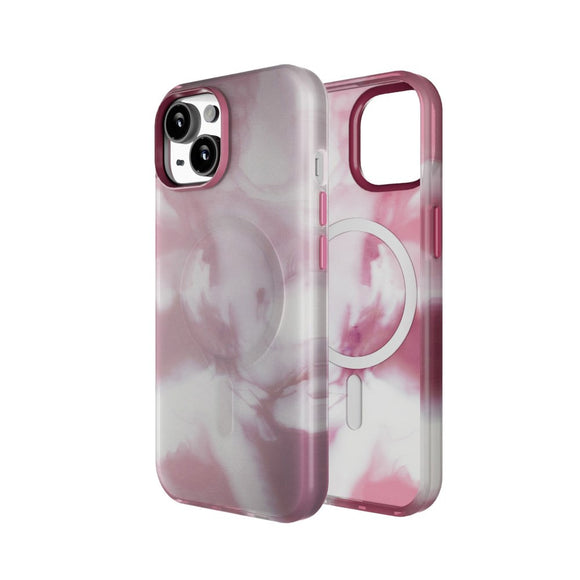 iPhone 15 Puro AQUA Fleksibelt Plastik Cover - MagSafe Kompatibel - Lyserød