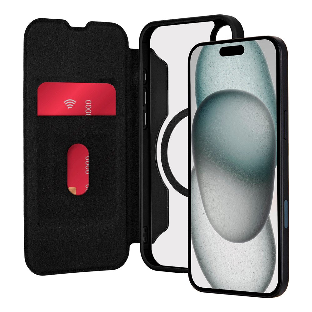 iPhone 16 - Puro Booklet Flip Cover - MagSafe Kompatibel - Sort