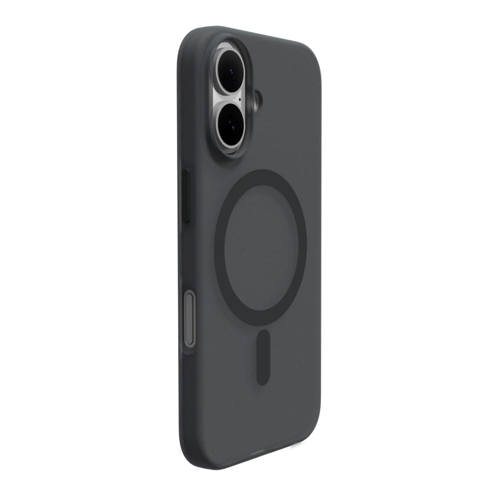PURO DAYLIGHT Gradient MagSafe Silikone Cover - iPhone 16 Plus - Gennemsigtig/Sort