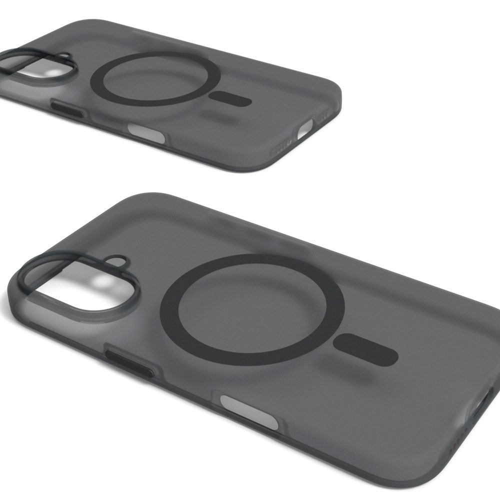 PURO DAYLIGHT Gradient MagSafe Silikone Cover - iPhone 16 - Gennemsigtig/Sort