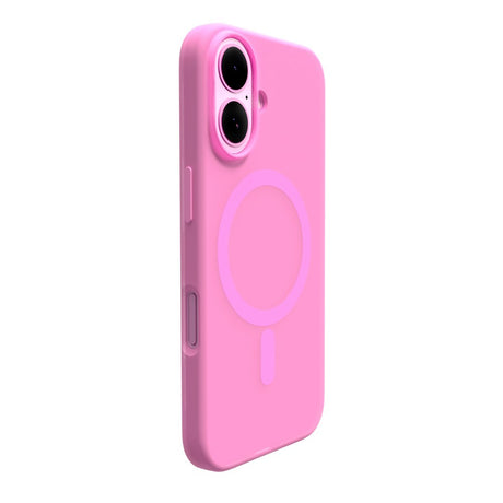 PURO DAYLIGHT Gradient MagSafe Silikone Cover - iPhone 16 - Gennemsigtig/Lyserød