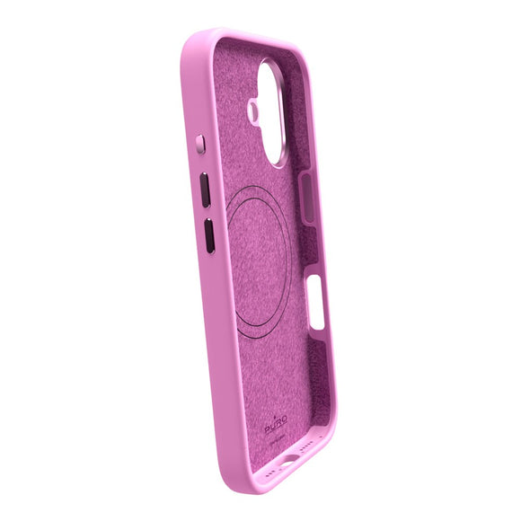 PURO ICON MAG PRO Silikone Cover - MagSafe Kompatibel - iPhone 16 - Lyserød