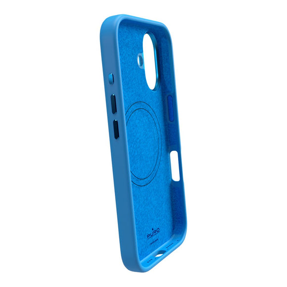 PURO ICON MAG PRO Silikone Cover - MagSafe Kompatibel - iPhone 16 - Blå