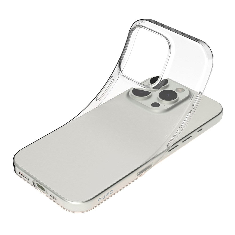 PURO NUDE Ultra Slim Cover 0.3mm - iPhone 16 Pro Max - Gennemsigtig
