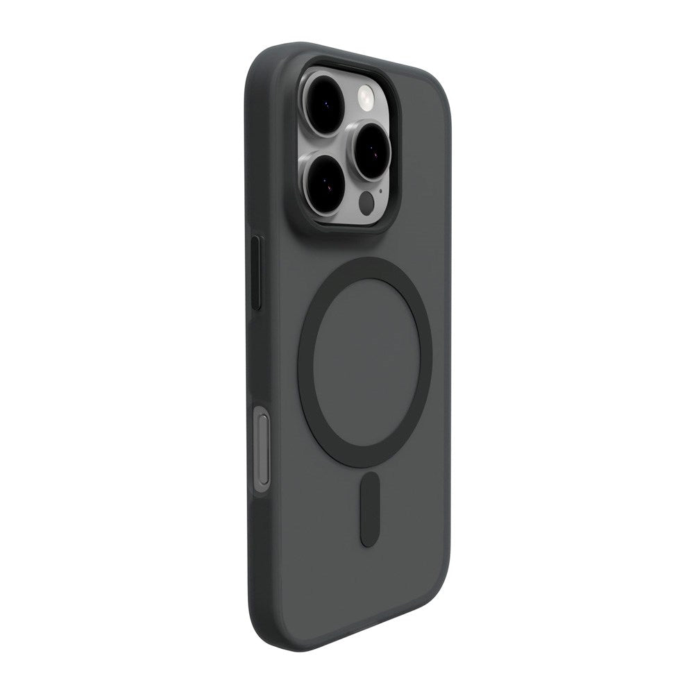 PURO DAYLIGHT Gradient MagSafe Silikone Cover - iPhone 16 Pro Max - Gennemsigtig/Sort