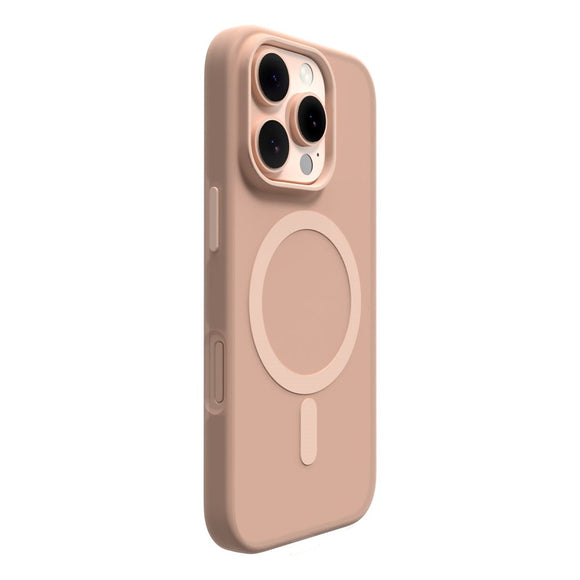 PURO DAYLIGHT Gradient MagSafe Silikone Cover - iPhone 16 Pro - Gennemsigtig/Beige