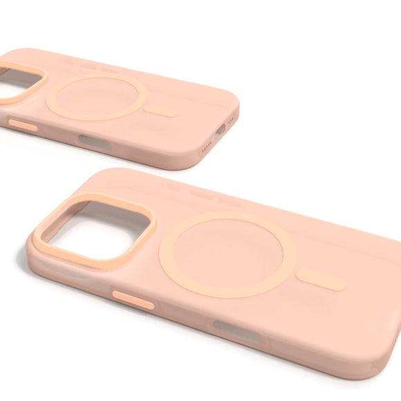 PURO DAYLIGHT Gradient MagSafe Silikone Cover - iPhone 16 Pro - Gennemsigtig/Beige