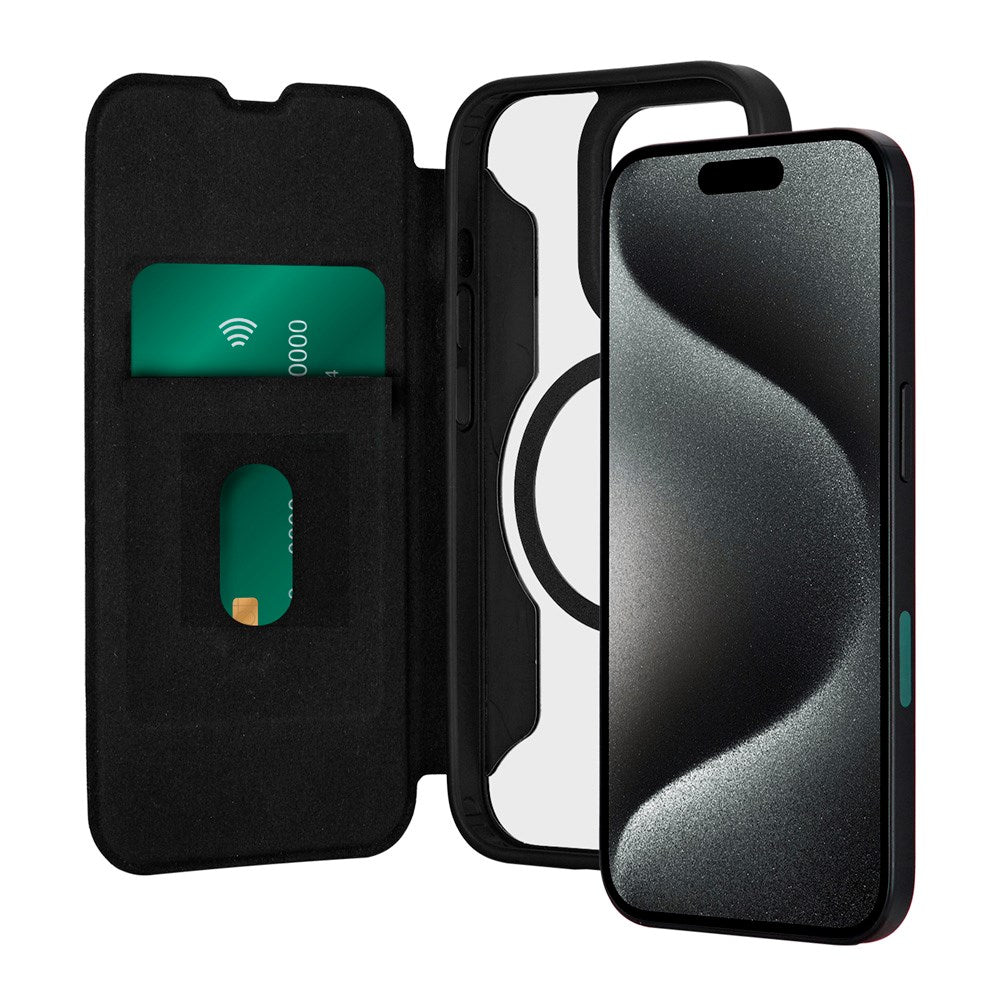 iPhone 16 Pro Max - Puro Booklet Flip Cover - MagSafe Kompatibel - Sort