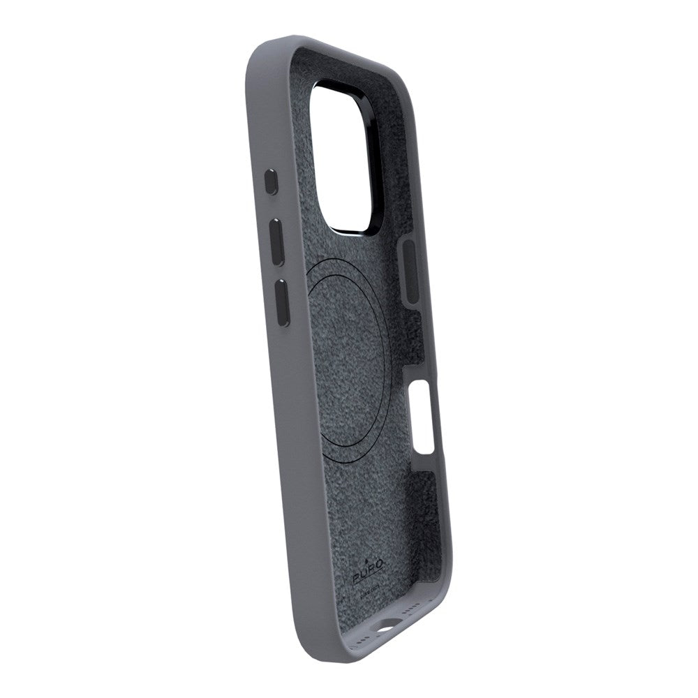 PURO ICON MAG PRO Silikone Cover - MagSafe Kompatibel - iPhone 16 Pro Max - Grå