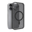 iPhone 17 PURO DAYLIGHT Silikone Cover - MagSafe Kompatibel - Gennemsigtig / Sort