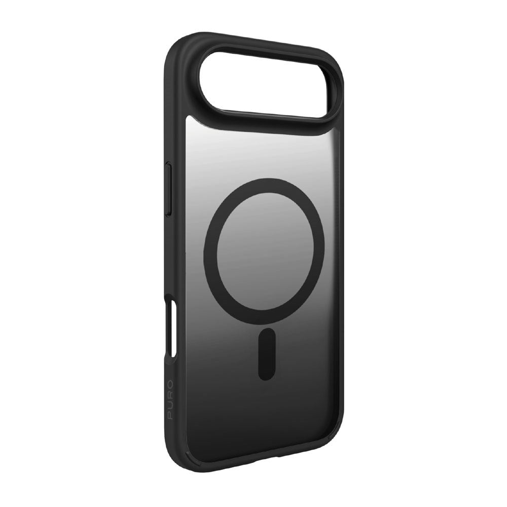 iPhone Air PURO GRADIENT Cover - MagSafe Kompatibel - Gennemsigtig / Sort