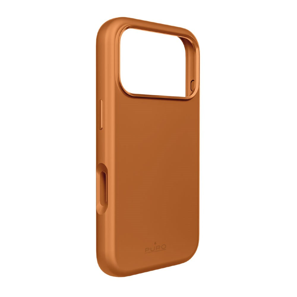 iPhone 17 Pro PURO ICON MAG PRO Silikone Cover - MagSafe Kompatibel - Orange
