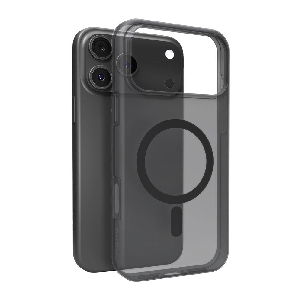 iPhone 17 Pro Max PURO DAYLIGHT Silikone Cover - MagSafe Kompatibel - Gennemsigtig / Sort