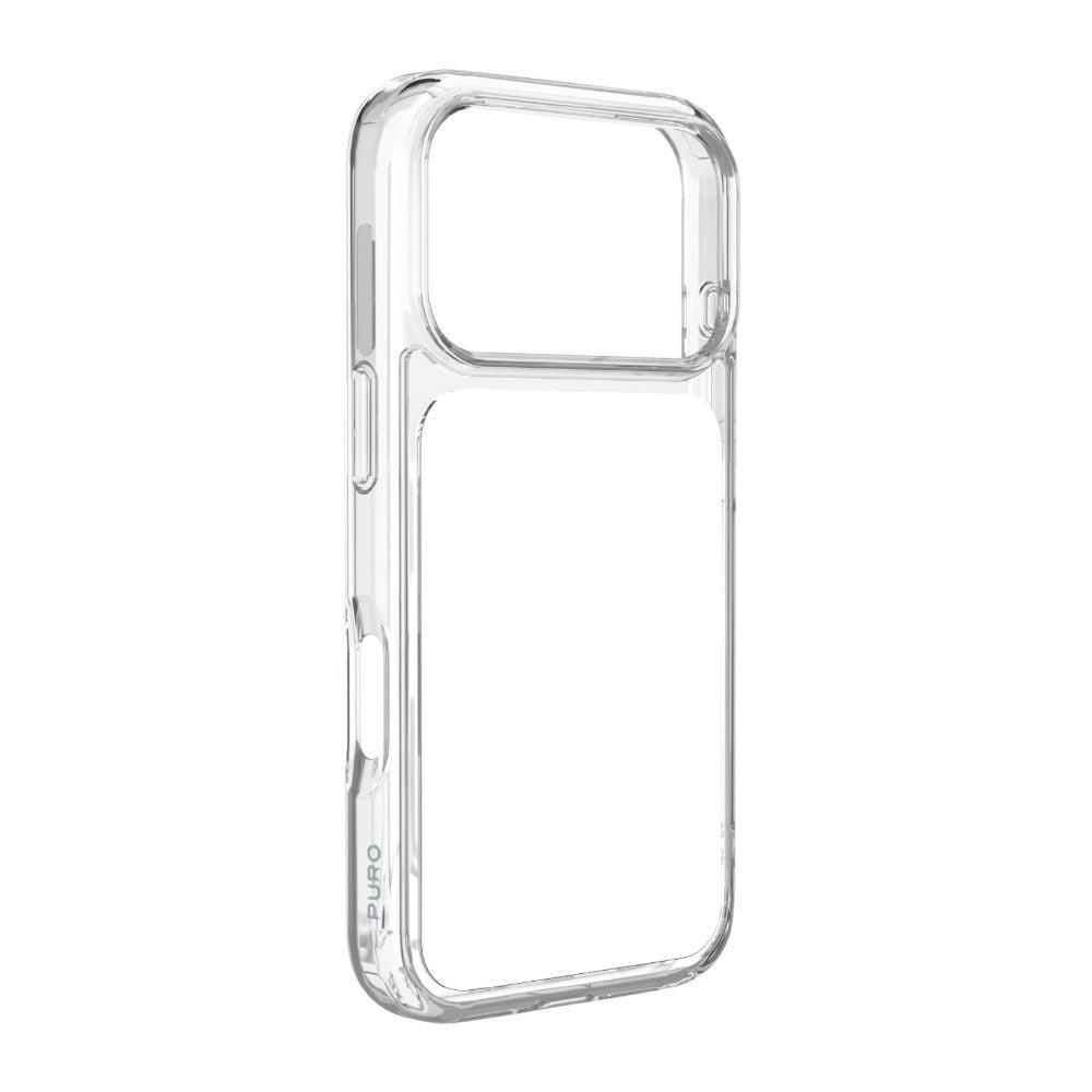iPhone 18 Pro / 17 Pro PURO PLATE MAG Cover - MagSafe Kompatibel - Gennemsigtig / Hvid