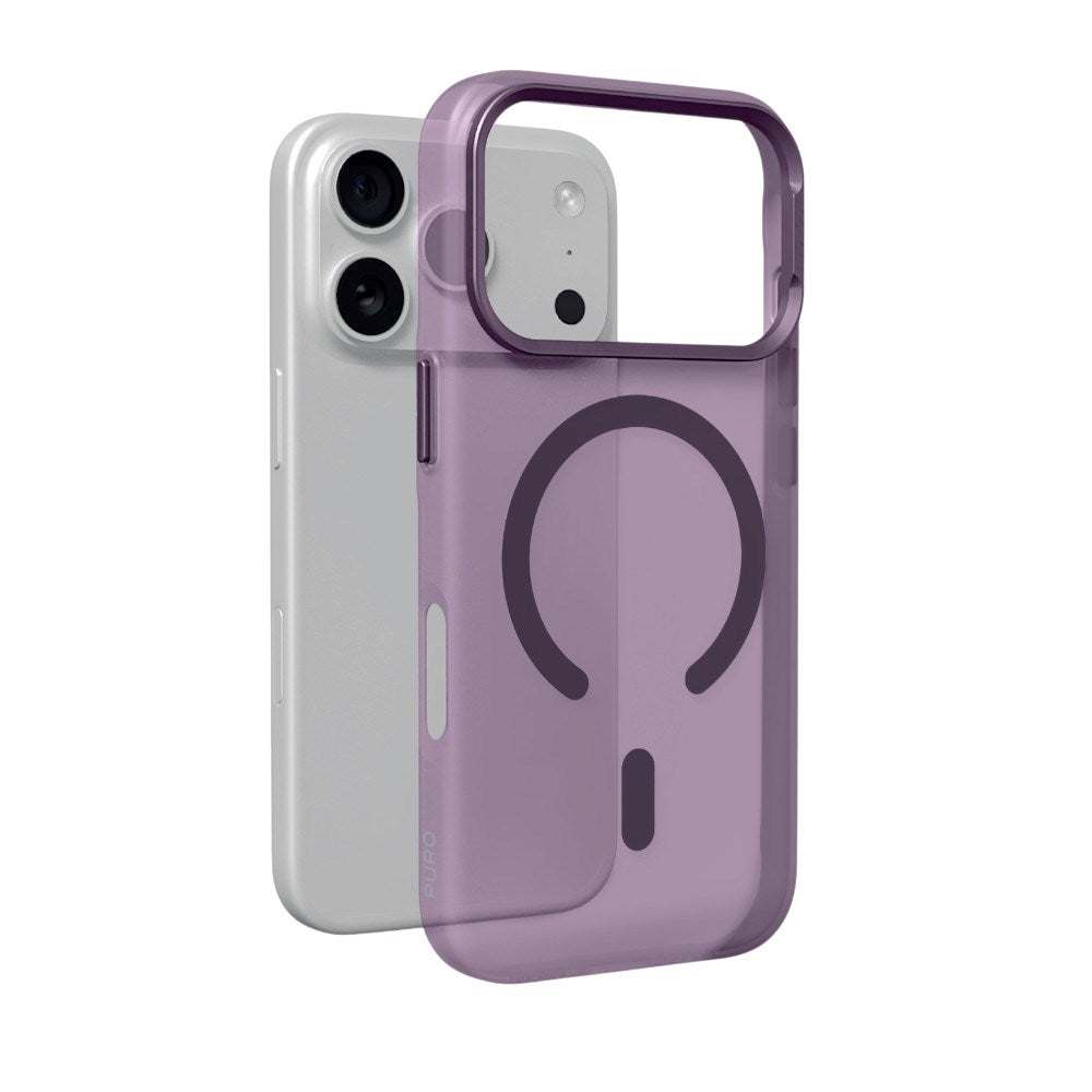 iPhone 18 Pro / 17 Pro PURO LIGHTFEEL Cover - MagSafe Kompatibel - Bordeaux