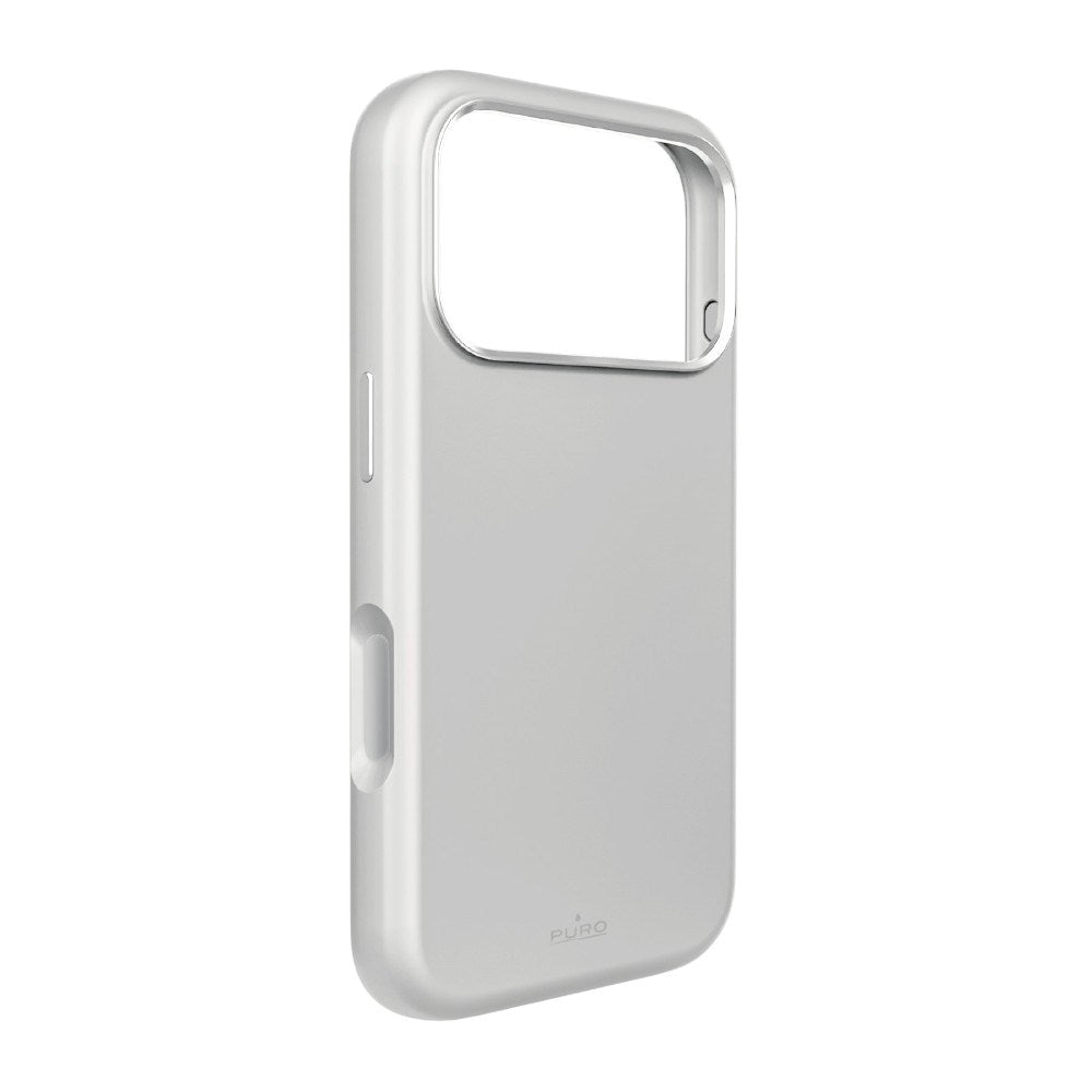 iPhone 18 Pro / 17 Pro PURO ICON MAG PRO Silikone Cover - MagSafe Kompatibel - Sølv