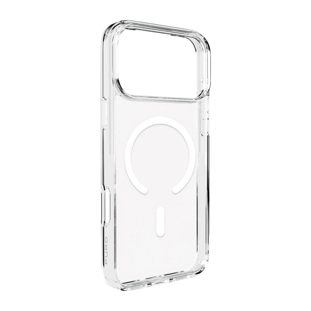 iPhone 18 Pro Max / 17 Pro Max PURO LITE MAG Hybrid Cover - MagSafe Kompatibel - Gennemsigtig / Hvid