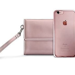 PURO Satin Cover Og Taske iPhone 7 - Rosa Guld