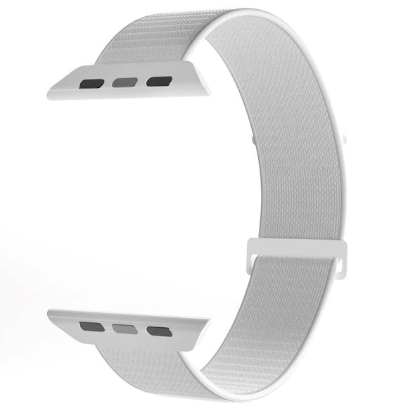 Apple Watch (38/40/SE/41/42mm) PURO SPORT Nylon Rem - Hvid
