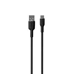 PURO Soft USB-A til USB-C Kabel 1.5m - Sort