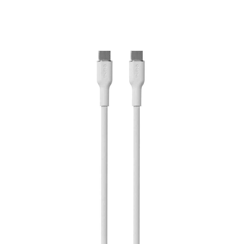 PURO Soft USB-C til USB-C Kabel 1.5m - Hvid