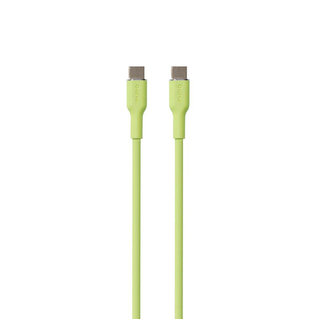 PURO Soft USB-C til USB-C Kabel 1.5m - Lysegrøn