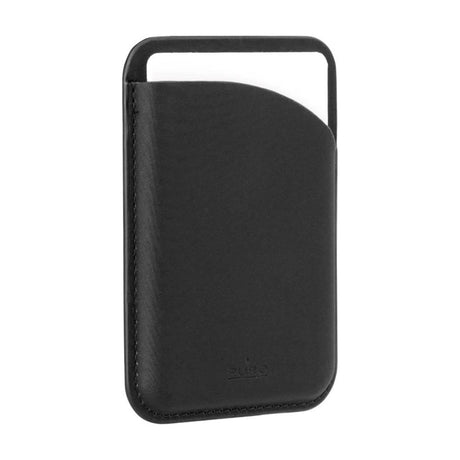 Puro Mag Wallet Vegansk Læder Kortholder til Mobil - MagSafe Kompatibel - Sort