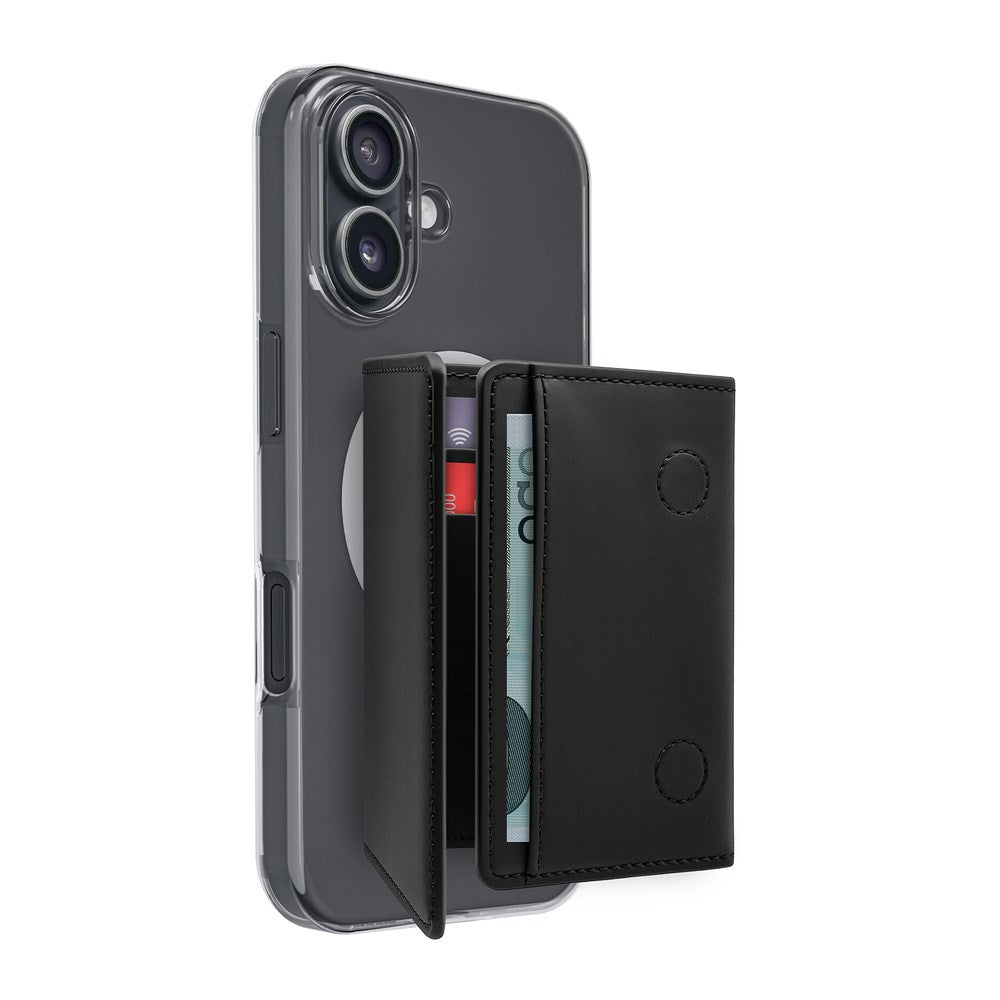 Puro Mag Wallet Fold Kortholder - MagSafe Kompatibel - Sort