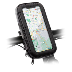 SBS Vandtæt Mobilholder til Cykel / Løbehjul - Max Mobil: 147 x 66 mm - Sort