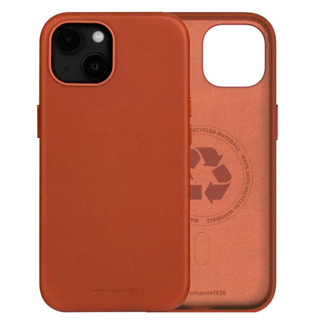 dbramante1928 iPhone 17e / 16e / 15 / 14 / 13 Roskilde Cover - 100% Ægte Læder - MagSafe Kompatibel - Tan