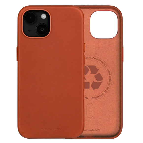 dbramante1928 iPhone 17e / 16e / 15 / 14 / 13 Roskilde Cover - 100% Ægte Læder - MagSafe Kompatibel - Tan