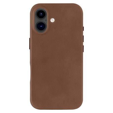 Dbramante1928 iPhone 16 Roskilde Cover - 100% Ægte Læder - MagSafe Kompatibel - Dark Tan