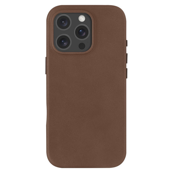 Dbramante1928 iPhone 16 Pro Roskilde Cover - 100% Ægte Læder - MagSafe Kompatibel - Dark Tan