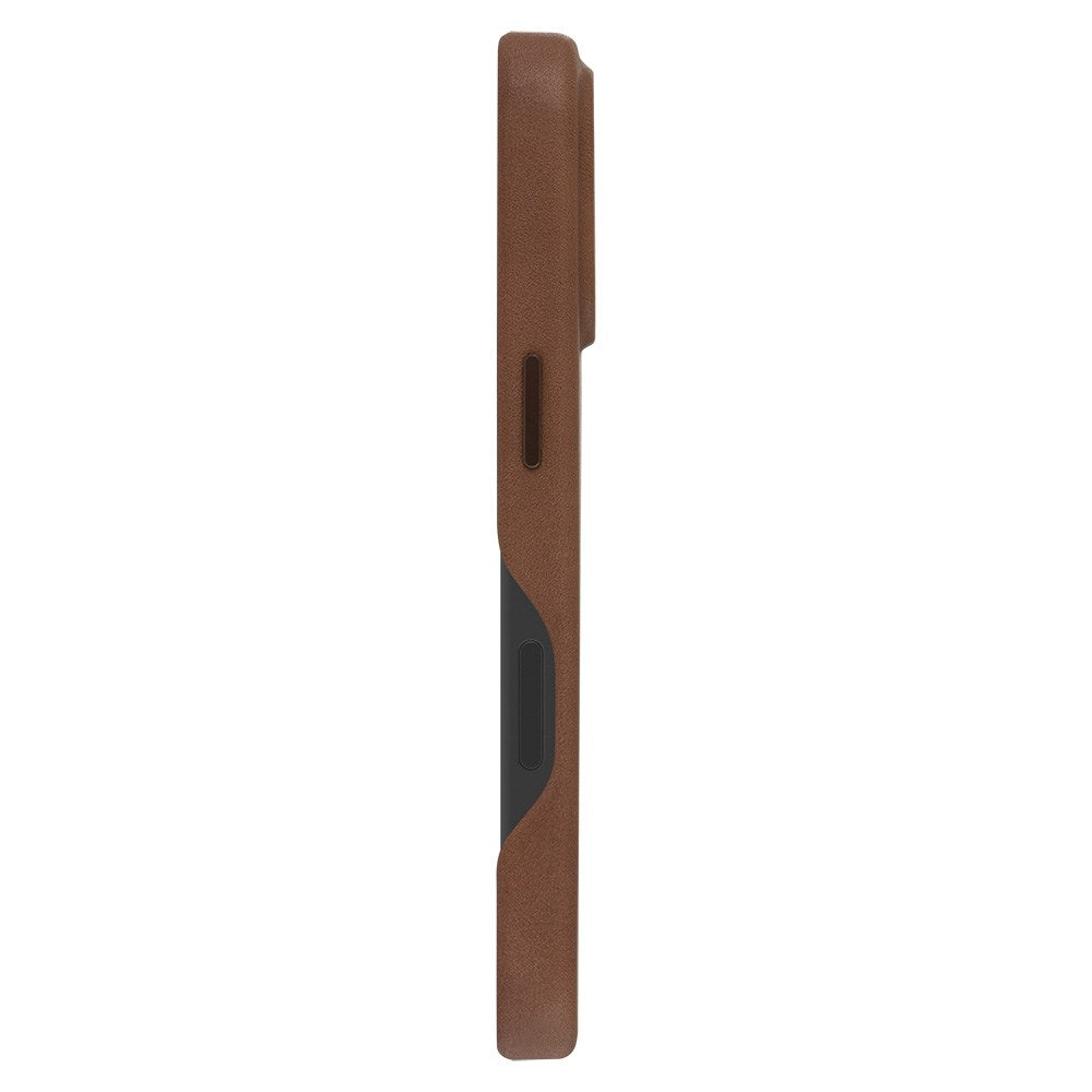 Dbramante1928 iPhone 16 Pro Roskilde Cover - 100% Ægte Læder - MagSafe Kompatibel - Dark Tan