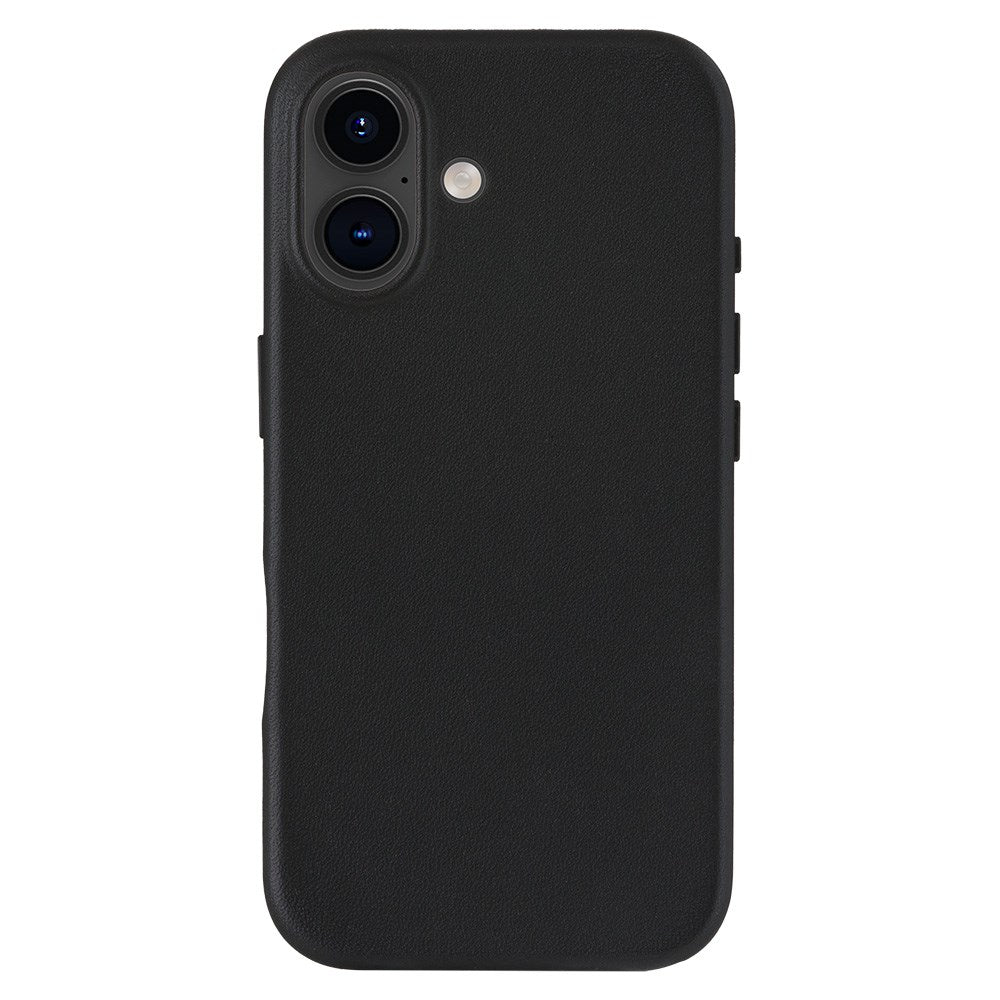 Dbramante1928 iPhone 16 Roskilde Cover - 100% Ægte Læder - MagSafe Kompatibel - Sort