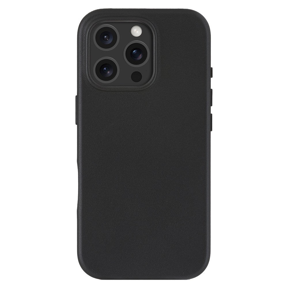 Dbramante1928 iPhone 16 Pro Roskilde Cover - 100% Ægte Læder - MagSafe Kompatibel - Sort